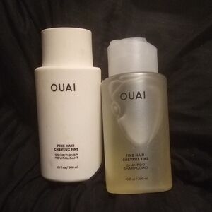 OUAI Hair Care Duo - White and Clear Bottles
